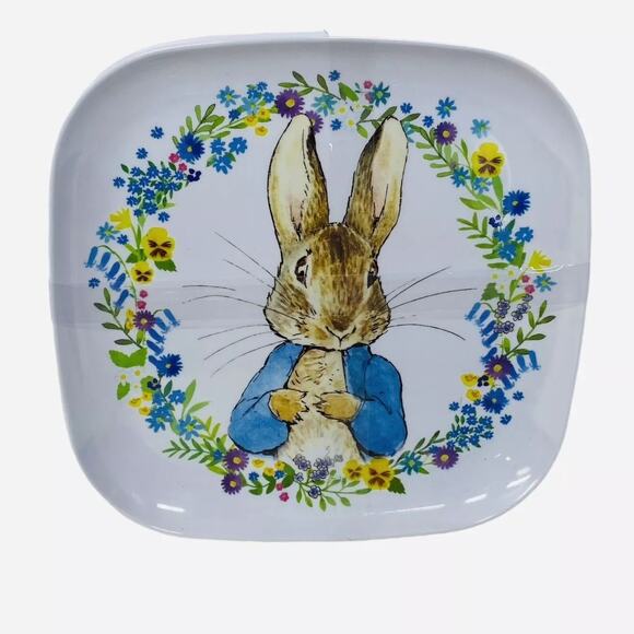 NEW Beatrix Potter Peter Rabbit Melamine Easter Dinner Plates 10" Set of 4 - Picture 8 of 8